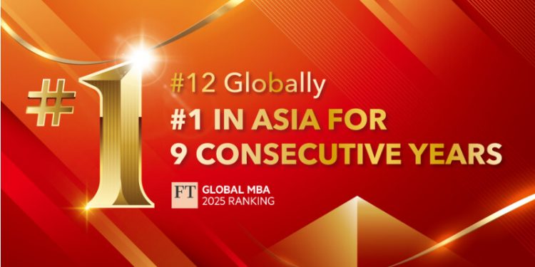 CEIBS MBA ranked #1 in Asia for ninth consecutive year