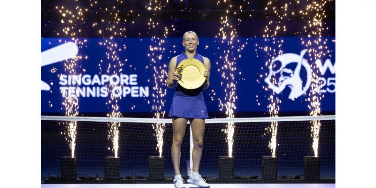 Elise Mertens clinches singles title at inaugural Singapore Tennis Open