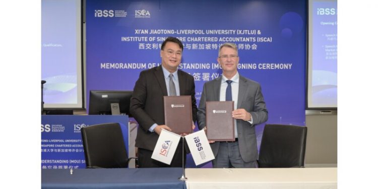 ISCA Forms Partnership with Xi’an Jiaotong-Liverpool University (XJTLU) to Establish Singapore Chartered Accountant Qualification Programme in China