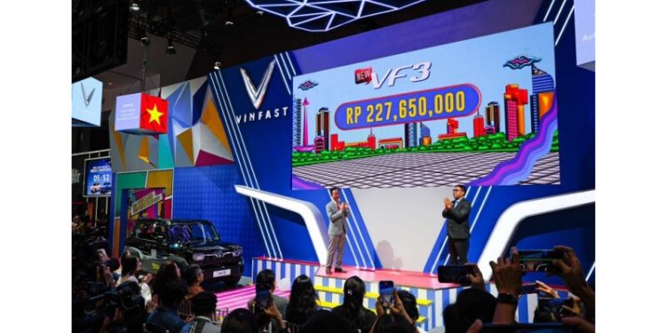 VinFast launches VF 3, offers free charging for its EV in Indonesia
