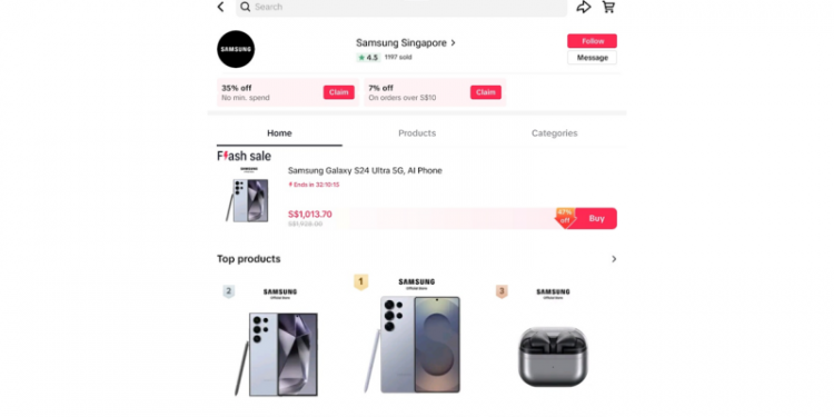 Samsung Electronics Singapore Launches Brand TikTok Shop to Drive Consumer Discovery and Interactivity in an Era of Shoppertainment