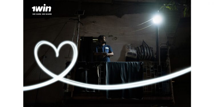 1win Lights Up 1,000 Households in Dharavi
