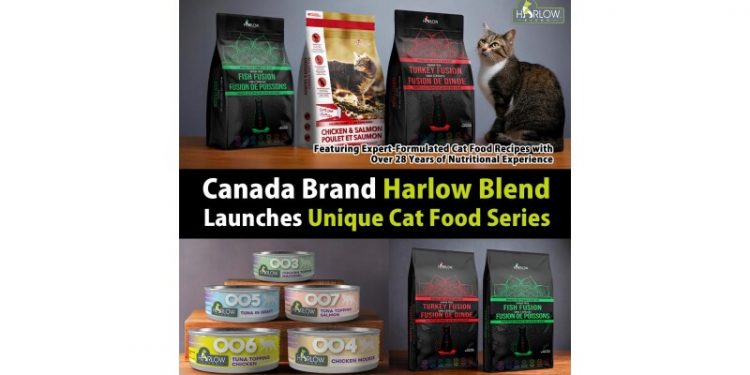 Canada Brand Harlow Blend Launches Unique Cat Food Series