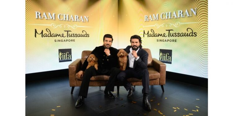 Global Superstar Ram Charan Unveils World’s First Wax Figure At Madame Tussauds Singapore – Joined By His Beloved Dog Rhyme