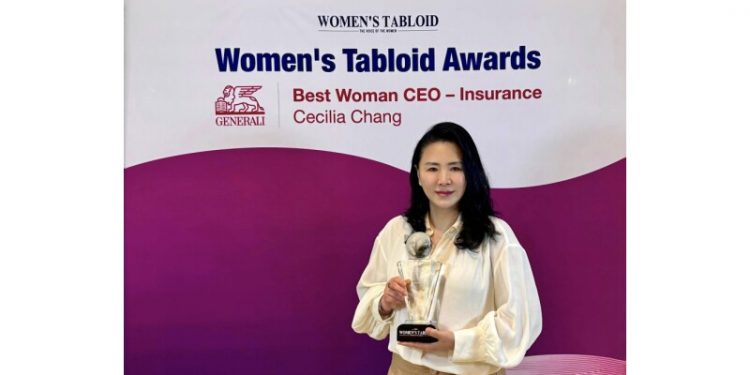 Cecilia Chang, CEO of Generali Hong Kong, Named ‘Best Woman CEO – Insurance’ at Women’s Tabloid Awards