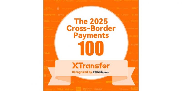 XTransfer Named Among The Top 100 Cross-Border Payments Companies for 2025 by FXC Intelligence