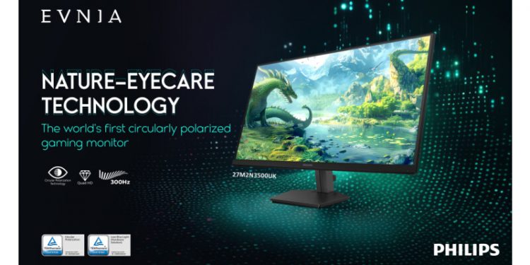 Evnia Launches the world’s first 27M2N3500UK Circularly Polarized gaming monitor with Natural-Eye Care technology