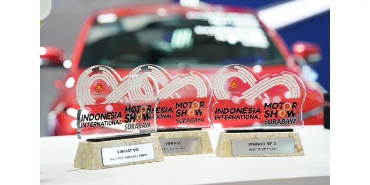 VinFast sets new record at IIMS Surabaya 2025 with four awards, VF 3 named “Best EV City Car”