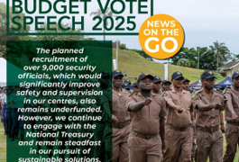 Correctional Services Minister vows to root out criminality in facilities