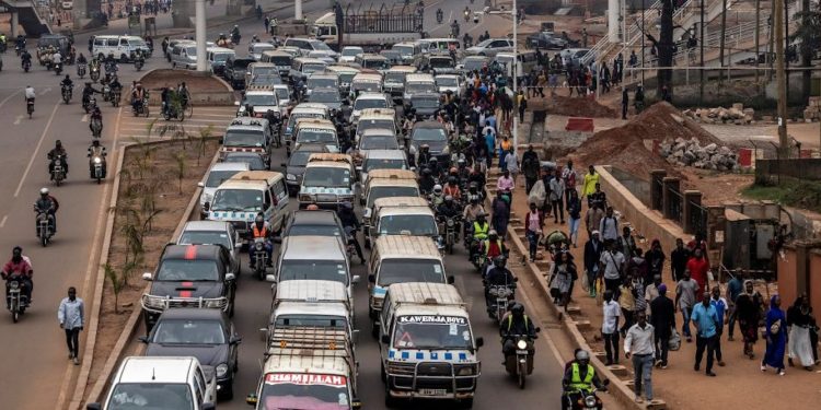 Uganda’s ride-hailing motorbike service promised safety – but drivers are under pressure to speed