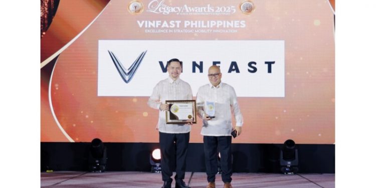 VinFast Philippines honored at the 2025 Legacy Awards for Business