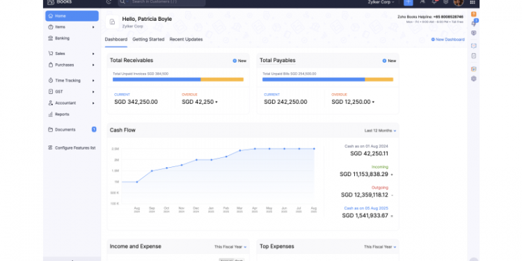 Zoho Launches Zoho Books Singapore edition