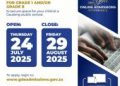 Deadline for 2025 online application period for Grade 1 and 8 looms