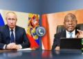 President Ramaphosa receives briefing from Russian counterpart