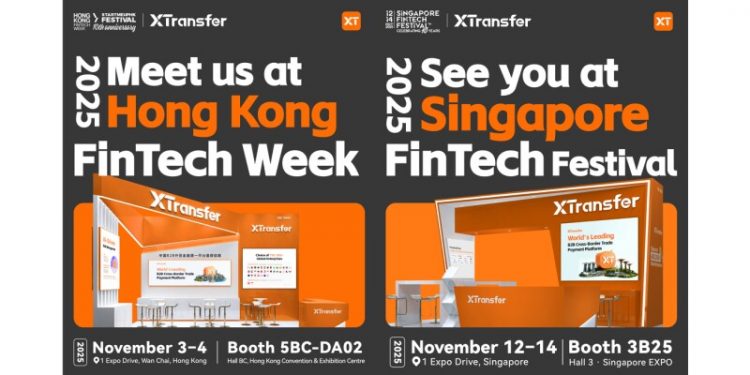 XTransfer Returns to Hong Kong FinTech Week and Singapore FinTech Festival 2025