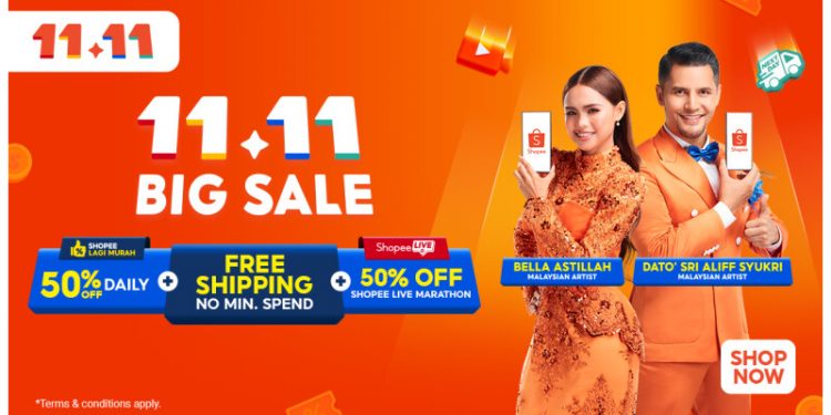 Dato’ Sri Aliff Syukri & Bella Astillah Lead Shopee 11.11 Big Sale with Daily Superstar Livestreams, Lagi Murah Deals, and Free Shipping