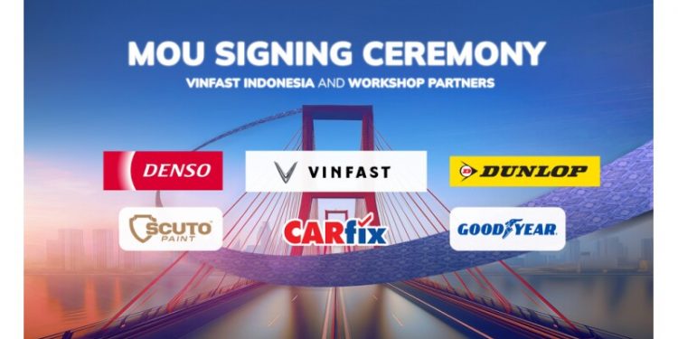 VinFast collaborates with five partners to strengthen electric vehicle after-sales service in Indonesia