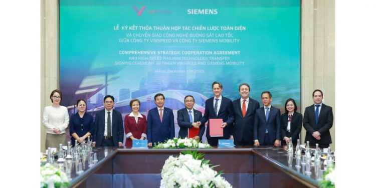 VinSpeed and Siemens Mobility sign a comprehensive strategic cooperation agreement on high-speed rail
