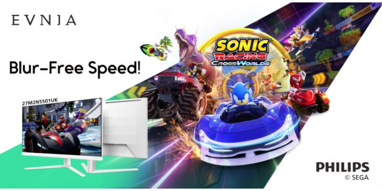 Philips Evnia Joins Forces with Sonic Racing: CrossWorlds to Bring Gamers the Perfect Fusion of Speed and Visual Brilliance